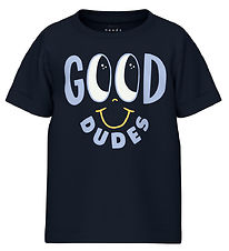 Name It T-shirt - NmmVux - Dark Sapphire/Good Dudes
