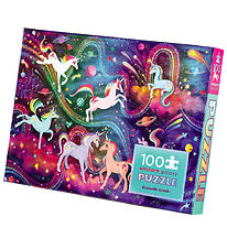 Crocodile Creek Puzzle - 100 Briques - Unicorn Galaxy