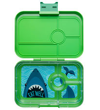 Yumbox Lunchbox w. 4 Rooms - Bento Tapas - Jurassic Green/Shark