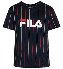 Fila T-Shirt - Labenz - Black Iris/Zweifarbig Striped