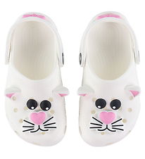 Crocs Sandales - Classic+ IAM CAT Obstruer T - Blanc/Rose