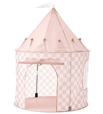 Kids Concept Play Tent - 100x130 cm - Apricot Checs