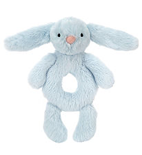 Jellycat Ringrammelaar - 18x8 cm - Bashful Bunny - Baby Blue