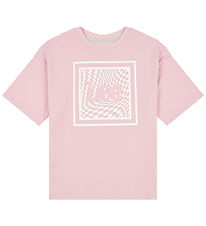 Lee T-paita - Check Graphic - Vaaleanpunainen Nektaria