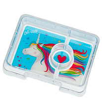 Yumbox innsetningarbakki M. 3 romm - snarl - töfrandi Unicorn