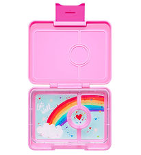 Yumbox Nestisbox M. 3 herbergi - Bento snarl - Power Bleikt/Rain