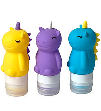 Yumbox dressingsflöskur - 3 Pakki - Sílikon - Unicorn