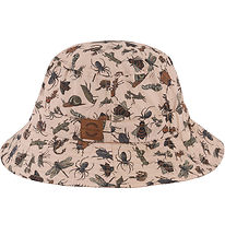 Mikk-Line Bucket Hat - Hudskinn m. Insekter