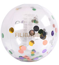 Filibabba Badboll - Alfie - 40 cm - Regnbgsfrgad konfetti