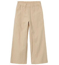 Name It Trousers - NkfFalinnen Wide - Noos - Humus