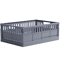 Made Crate Bote Pliante - Maxi - 48x33x17,5 cm - Blue Grey