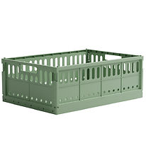Boîte Pliante Made Crate - Maxi - 48x33x17,5 cm - Green Haricot
