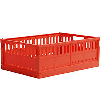 Boîte Pliante Made Crate - Maxi - 48x33x17,5 cm - Rouge si vif