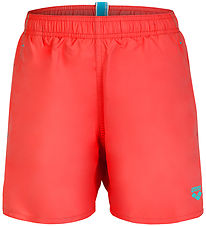 Arena Shorts de Bain - Solid R - Rouge Fluo/Eau