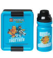 LEGO Storage Brooddoos/Drinkfles - Ninjago - Blauw