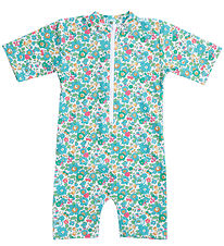 Petit Crabe Coverall Swimsuit - Noe - UV50+ - Betsy w. Flowers