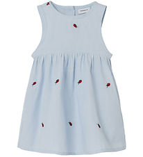 Name It Dress - NbfFerilla - Chambray Blue w. Ladybugs