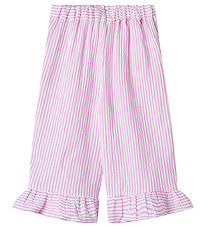 Fliink Trousers - Muslin - Ciao - Cloud Dancer w. Stripes