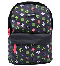 Minecraft Ryggsäck - 17 L - 43x31x13 cm - Svart
