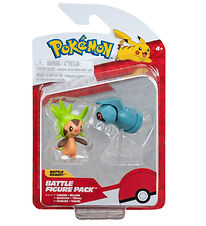 Pokmon Figuren - 2er-Pack - Kampffigur - Chespin/Beldum