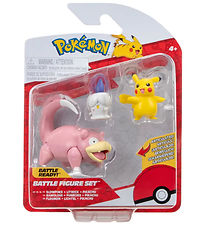 Pokmon Figurer - 3-pack - Battle Figure - Pikachu/Slowpoke/Litw