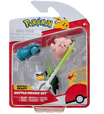 Pokmon Toy Figurine - 3-Pack - Battle Figure - Clefairy/Beldum/