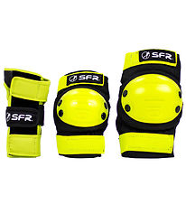 SFR Protection Set - Youth Ramp Triple Pad Set - Black/Lime