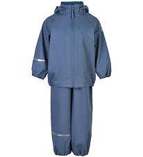 CeLaVi Rainwear w. Suspenders - PU - China Blue