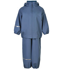 CeLaVi Vtements de Pluie av. Bretelles - PU - China Blue