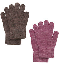 CeLaVi Gants - Laine/Polyester - 2 Pack - Doux Mauve av. Paillet