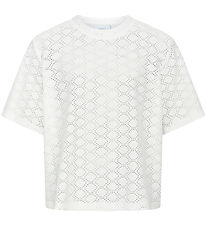 Grunt T-skjorte - Elvas - Hvit m. Hullmønster