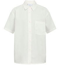 Grunt Chemise - Vapeur - Viscose/Lin - Blanc