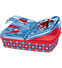 Spider-Man Nestisbox - Sandwich Box - Rautt/Blár