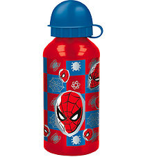 Spider-Man Drinkfles - 400 ml - Aluminium - Rood/blauw