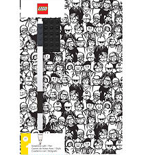LEGO Notebook w. Gel Pen - Minifigures
