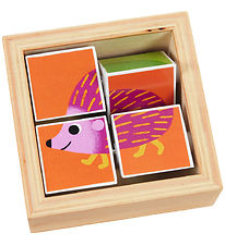 Djeco Jigsaw Puzzle - 3x4 Bricks - Wood - Tournibist