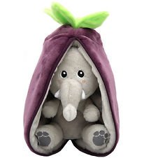 Flipetz Soft Toy - Velvet The Elephant Eggplant - 20 cm