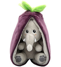 Flipetz Soft Toy - Velvet The Elephant Eggplant - 20 cm