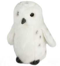 Living Nature Peluche - 17x9cm - Chouette des Neigers - Blanc