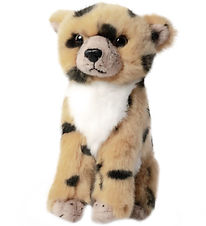 Living Nature Peluche - 17x10 cm - Jeune gupard - Beige/Noir/Bl