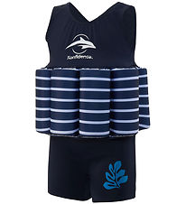 Konfidence Swimsuit - UV40+ - Navy Blue/Breton