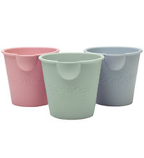 Scrunch Bath Buckets - 3-Pack - Sage Green/Dusty Rose/Duck Egg B