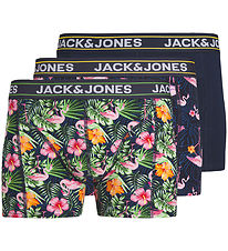 Jack & Jones Boxershorts - 3-pack - JacPink Flamingo - Marinbl