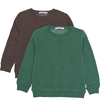 Minymo Sweatshirt - 2er-Pack - Hunter Green