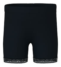 Name It Radlershorts - NmfVista - Black m. Spitze