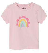 Name It T-Shirt - NbfVubie - Parfait Pink m. Glitzer