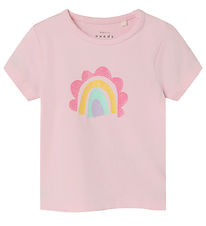 Name It T-shirt - NbfVubie - Parfait Pink w. Glitter