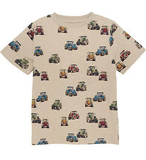 Minymo Stuttermabolur - Beige Melange