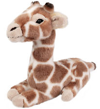 Living Nature Soft Toy - 14x16 cm - Lying Giraffe Young - Brown/
