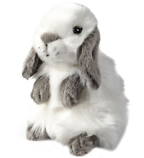 Living Nature Soft Toy - 16x11 cm - Rabbit w. Hanging ears - Whi